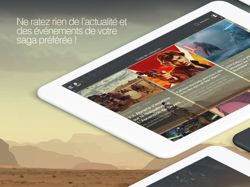 Avez-vous l'application mobile du fan club Star Wars ?