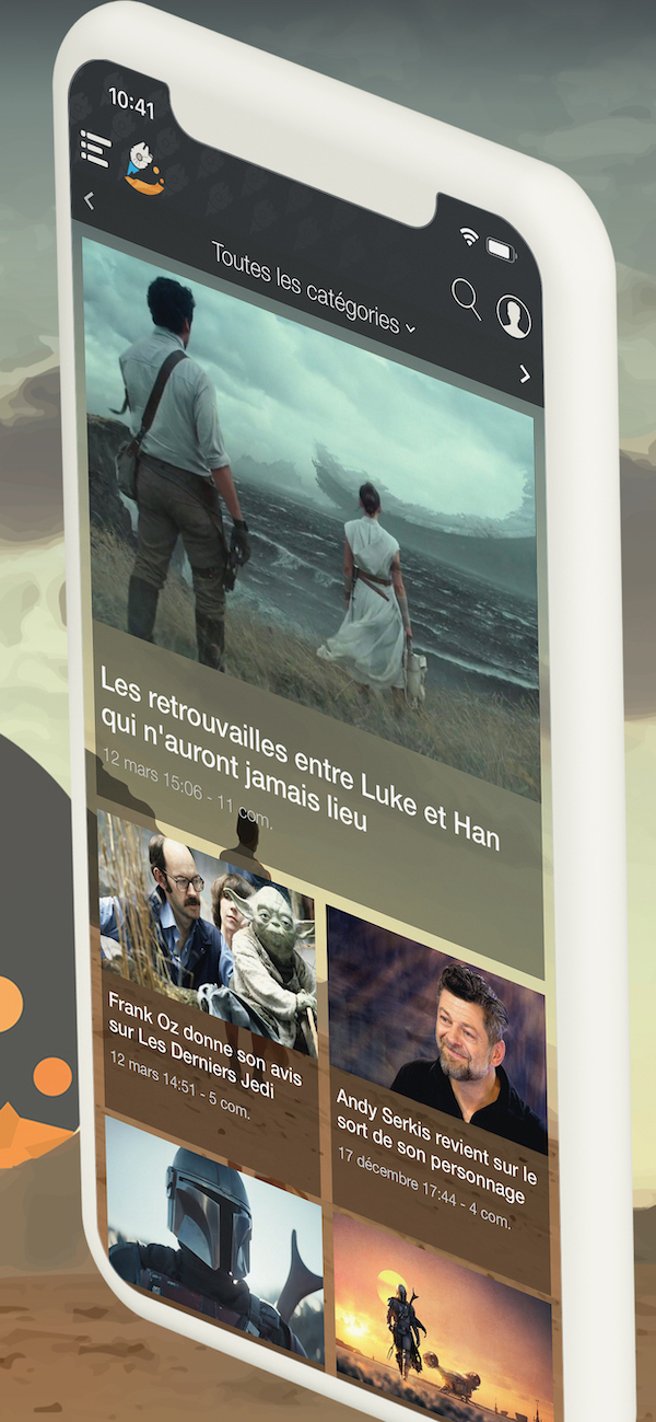 Avez-vous l'application mobile du fan club Star Wars ?