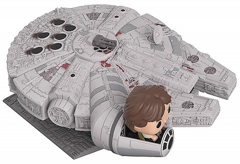 Star Wars - Vaisseau Deluxe Faucon Millenium et figurine Han Solo